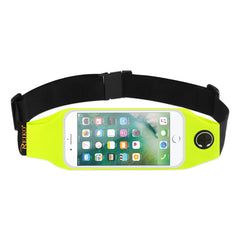 RUNNING SPORT BELT FOR 5.5 INCHES DEVICE WITH TWO POCKETS AND LED IN GREEN (5.5x5.5 INCHES)(SWB05-UNI55GR) - Ultra-Slim & Reliable | CELL DEMAND Official