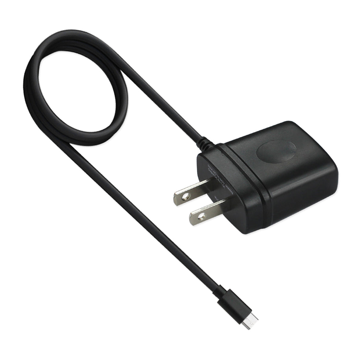 PORTABLE TYPE C TRAVEL ADAPTER CHARGER WITH BUILT IN CABLE IN BLACK - Shockproof & Reliable | CELL DEMAND Official