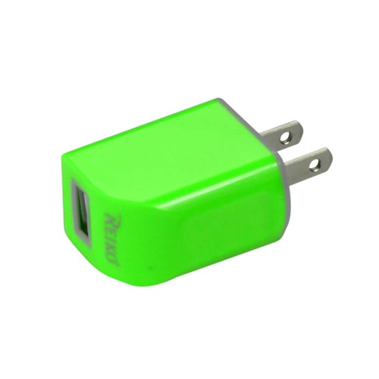 MICRO USB 1 AMP PORTABLE MICRO TRAVEL ADAPTER CHARGER WITH CABLE IN GREEN - Heavy Duty & Reliable | CELL DEMAND Official