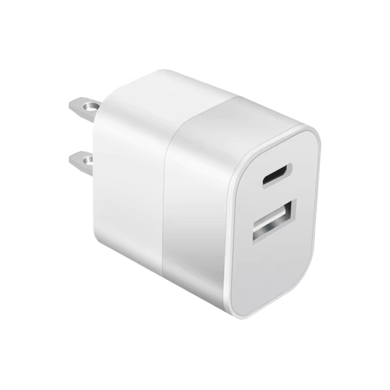 Power Delivery Dual Ports of USB and Type-C Wall Charger/ Power Adapter/ Charging Block In Silver (12pcs) - Heavy Duty & Reliable | CELL DEMAND Official