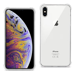 iPhone XS Max Clear Bumper Case With Air Cushion Protection In Clear - Ultra-Slim & Reliable | CELL DEMAND Official