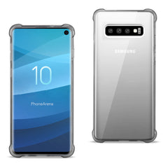 SAMSUNG GALAXY S10 Clear Bumper Case With Air Cushion Protection In Clear Black - Crystal Clear & Reliable | CELL DEMAND Official