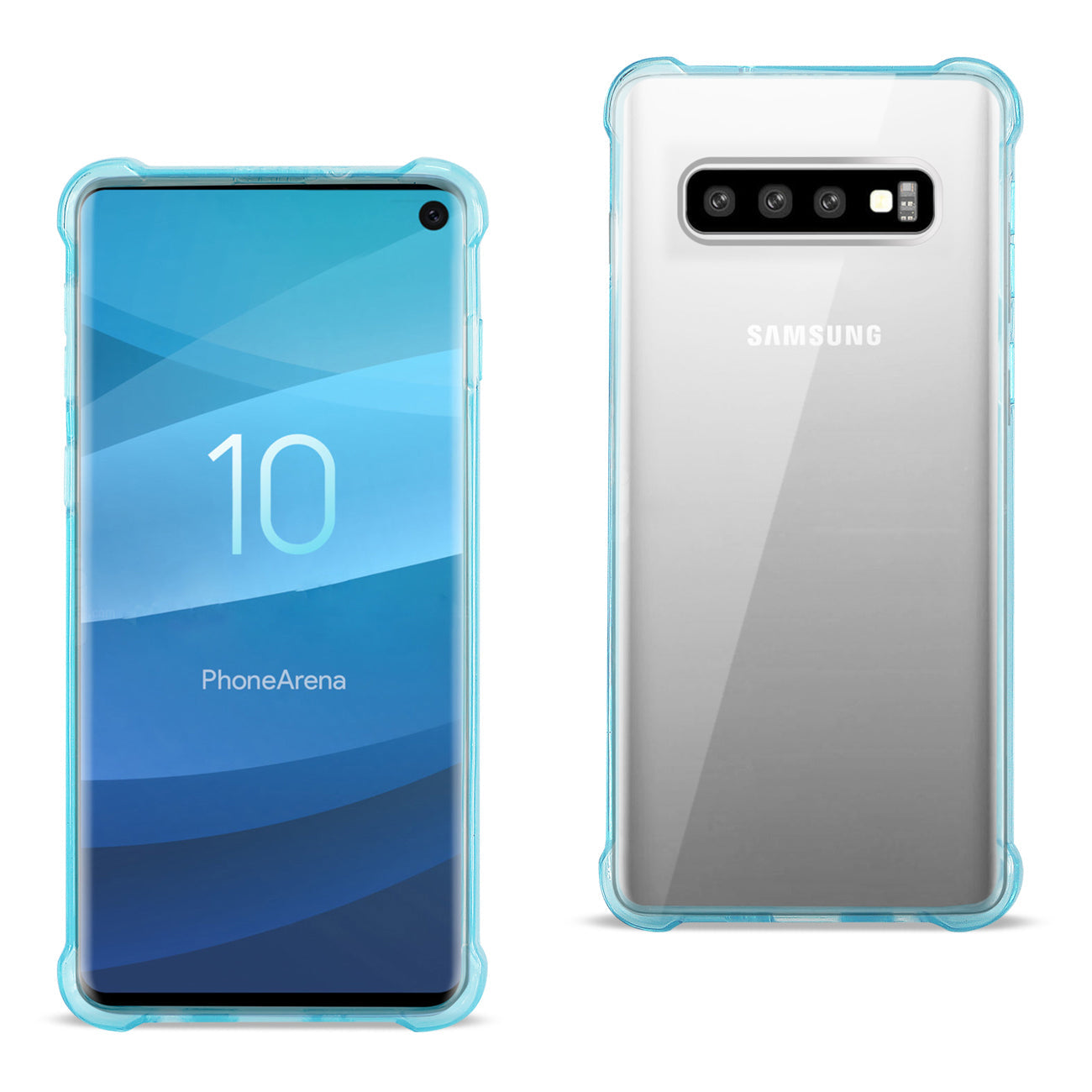 SAMSUNG GALAXY S10 Clear Bumper Case With Air Cushion Protection In Clear Navy - Heavy Duty & Reliable | CELL DEMAND Official