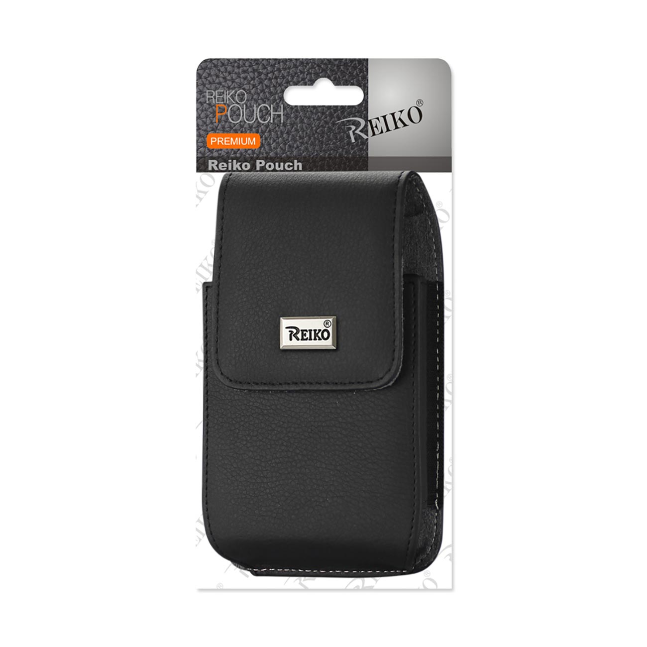 Vertical Leather Pouch With Magnetic Closure and Belt Loop In Black (4.4 x 2.3 x 0.9 Inches) - Heavy Duty & Reliable | CELL DEMAND Official